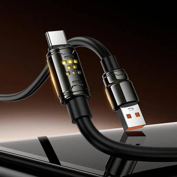 Produktbild Hoco - U143 USB-C Kabel 1.2m fast charging data cable, Schwarz (1.20 m)