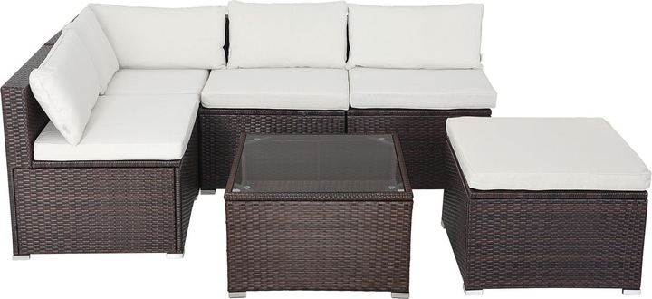 Actual product image Casaria Poly Rattan Lounge Set
