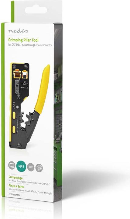 Image du produit Nedis Pince à sertir | CAT5 / CAT5e / CAT6 / CAT6a / CAT7 / RJ12 / RJ45 | Extraire / Couper / Pince