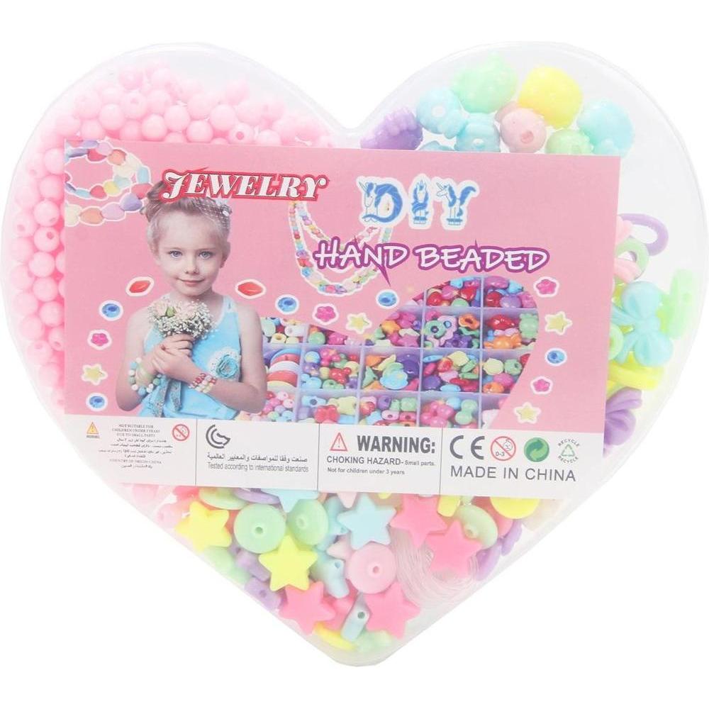 Trifox Herzförmige Perlen zum Auffädeln