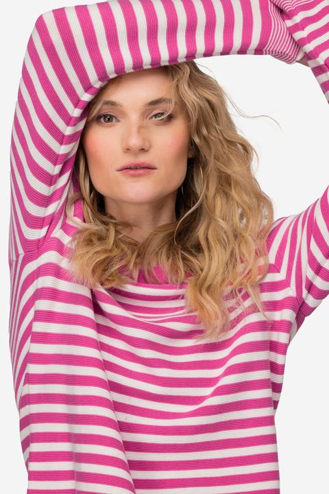 Image du produit Laurasøn Pullover, Feinstrick, Ringel, U-Boot-Ausschnitt, Langarm (M)