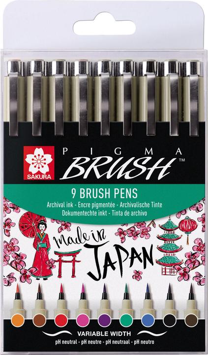 Produktbild Sakura Pigma Brush (9x)