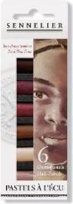 Image du produit Sennelier Set de 6 pastels Plain Air Dark Skin Tones (6 x)