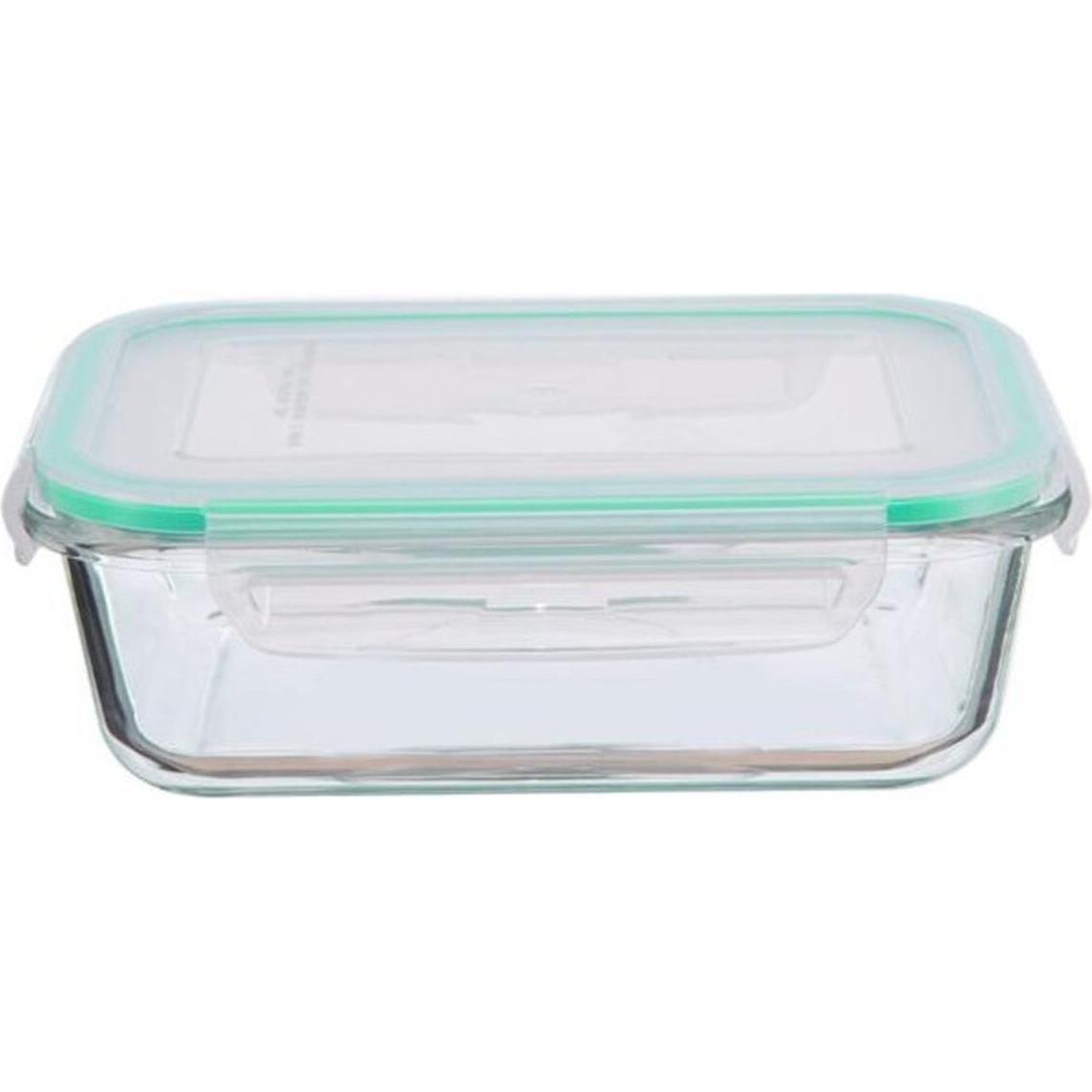 Castey Lunchbox C-ABO1040 Durchsichtig Borosilikatglas rechteckig 1040 ml, Portapranzo, Trasparente