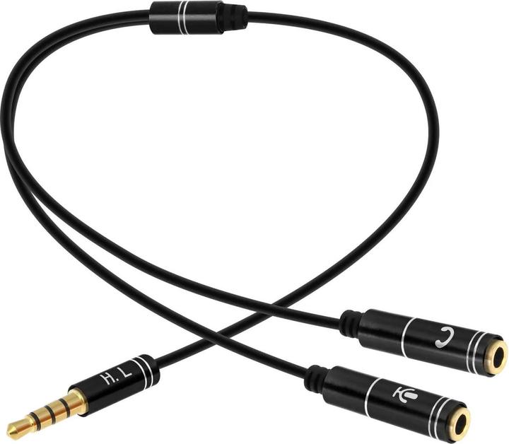 Actual product image Avizar Splitter Adapter Audio Jack 3.5
