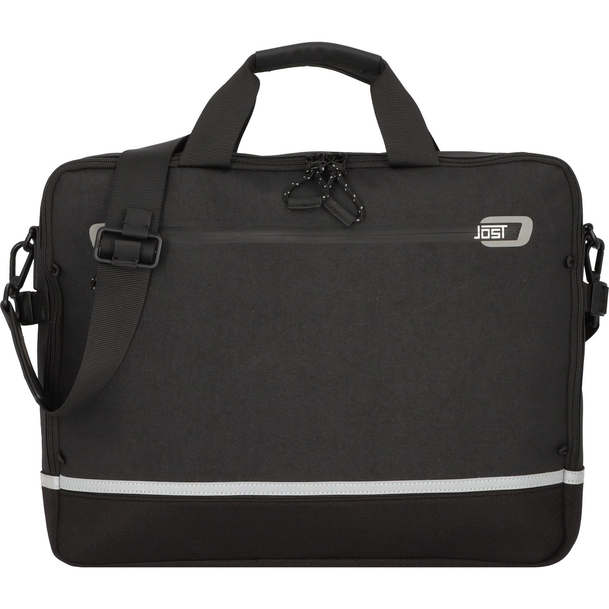 Jost Aktentasche Lillehammer Business Bag 1 Comp (17"), Notebooktasche, Schwarz