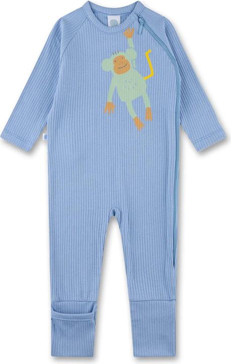 Produktbild Sanetta Bambus Baumwoll Baby-Strampler - Blau (62)