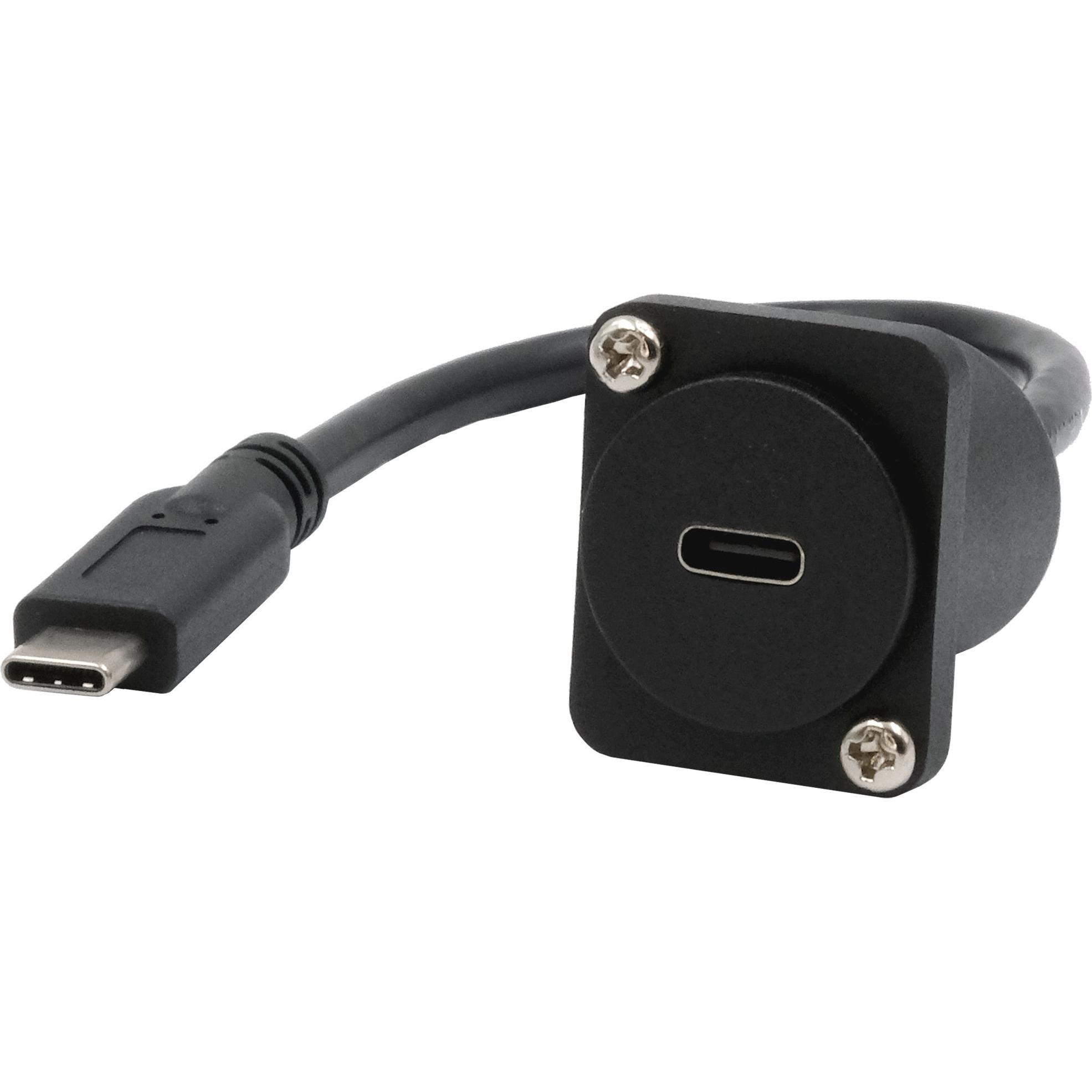 Exsys D-Typ Adapter USB-C BU-ST (USB Typ-C, 20 cm), Data + Video Adapter