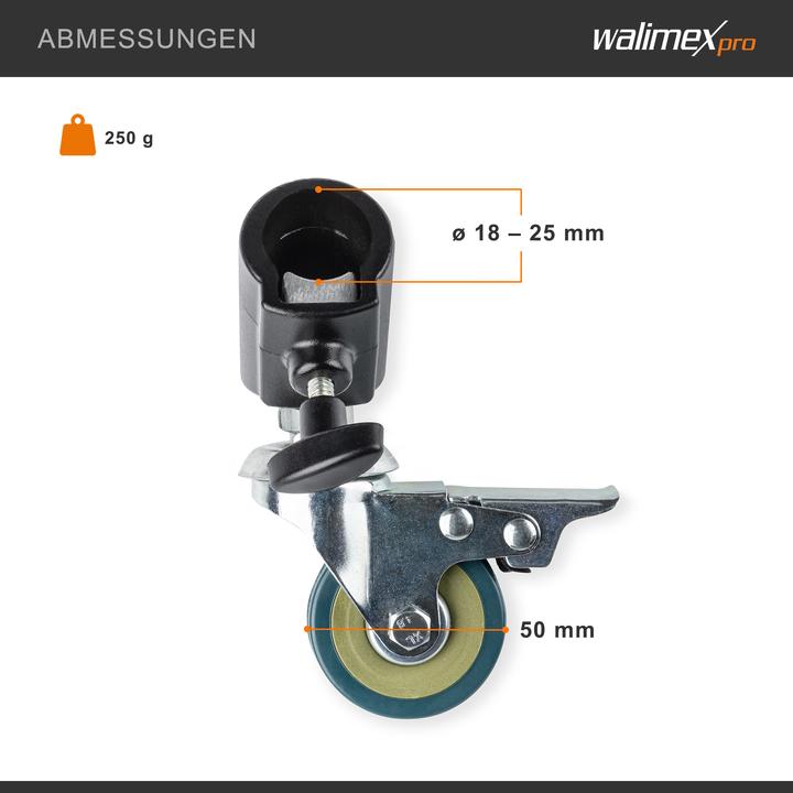 Produktbild Walimex pro Stativrollen Pro 3er Set (Stativfuss)