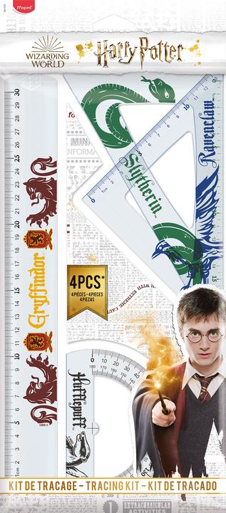 Actual product image Maped 4-piece Harry Potter drawing set (30 cm, Plastic)