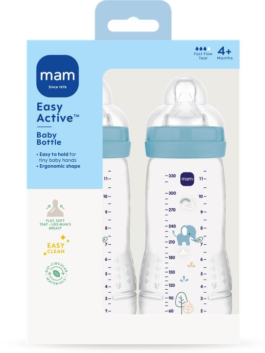 Actual product image MAM - Easy Active Baby Bottle - Blue - 330ml (330 ml)