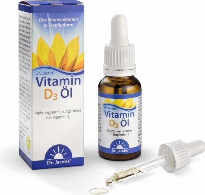 Immagine prodotto Dr. Jacob's Olio di vitamina D3 (1 Pezzo/i, Goccia, 70 g)