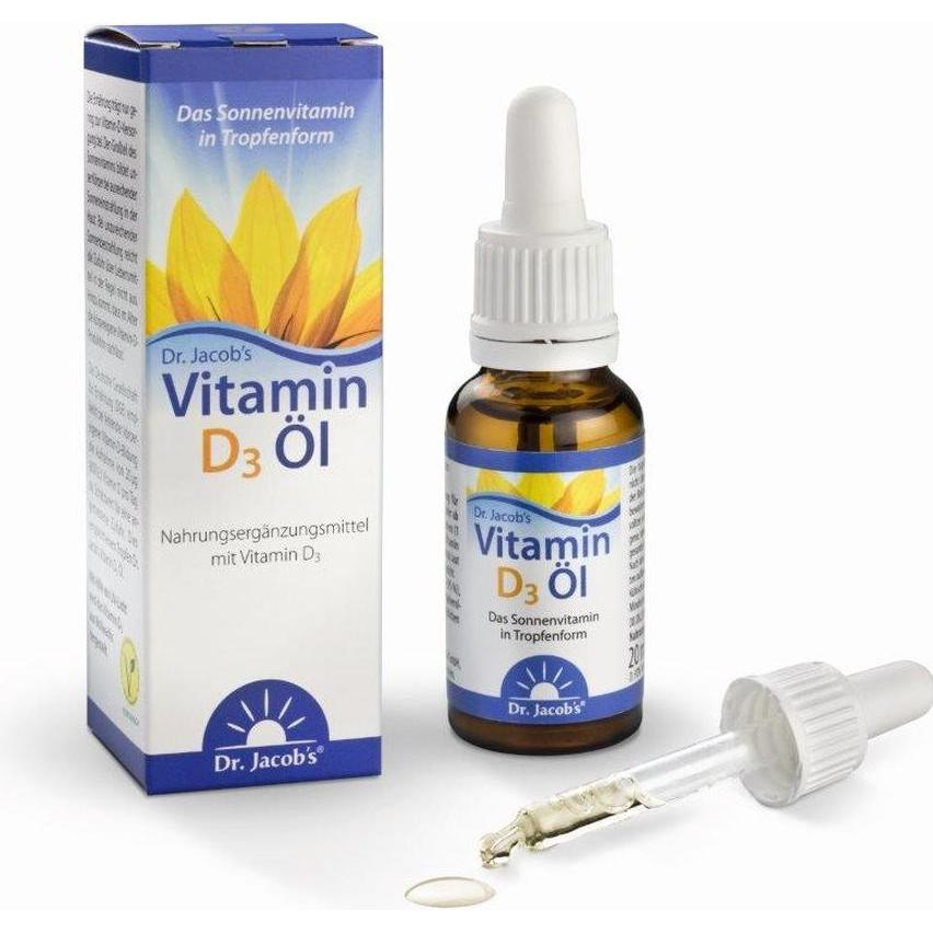 Thumbnail - Dr. Jacob's, Vitamine + Nahrungsergänzung, Vitamin D3 Öl (1 Stück, Tropfen, 70 g)