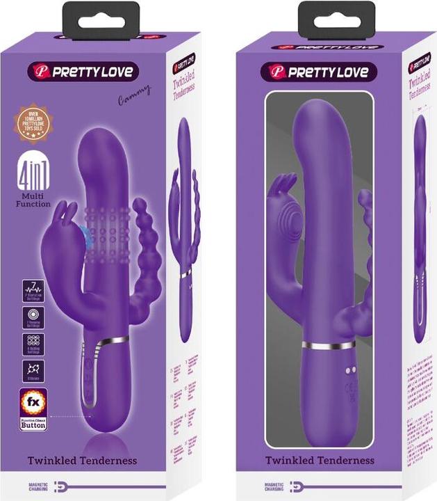 Produktbild Pretty Love Cammy Triple Vibrator Multifunktion 4 In 1 Lila