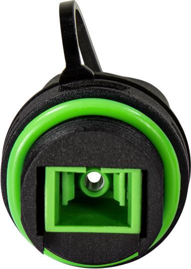 Actual product image LogiLink Waterproof SC-Simplex connector with cable sleeve and protective cap (Network coupling)