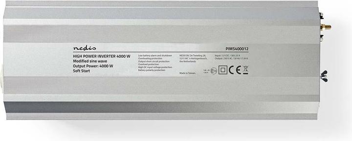 Actual product image Nedis Power Inverter modified sine waves| Input voltage 12 VDC|