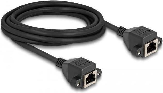 Actual product image Delock RJ50 extension cable socket to socket S/FTP 3 m black (S/FTP, 3 m)