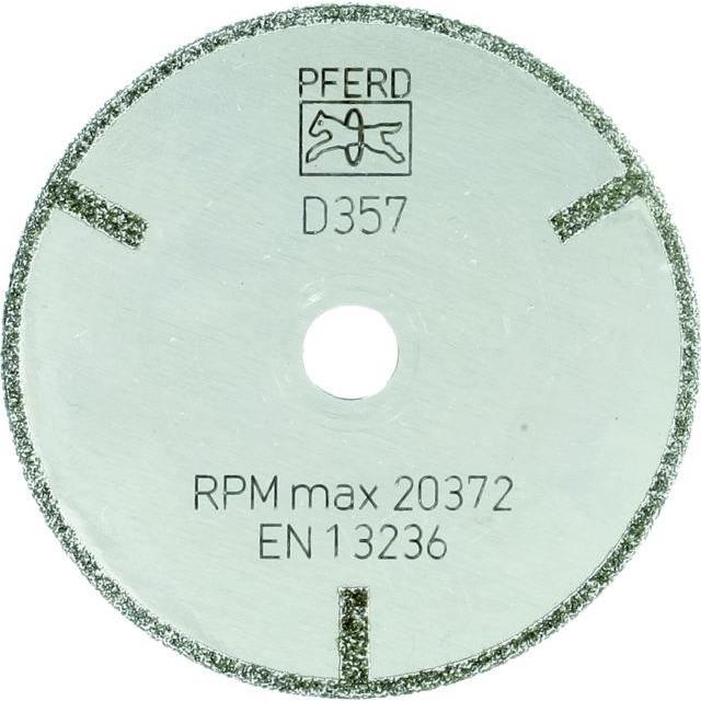 Pferd, Sägeblatt, Diamant-Trennscheibe D1A1R 50x2,0x10,0mm D357 (grob) mit Schutzsegment für GFK/CFK