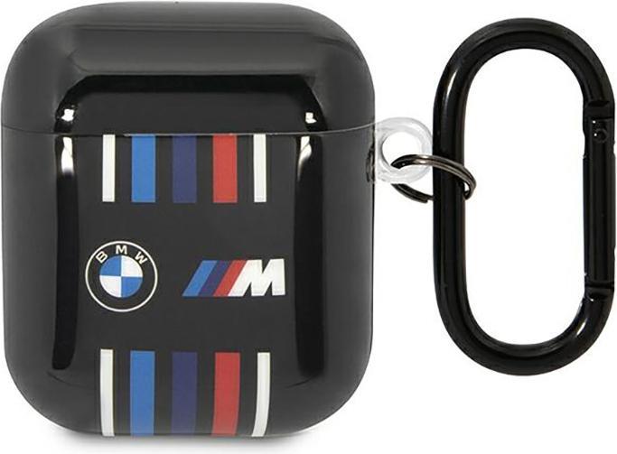 Produktbild BMW BMA222SWTK AirPods 1/2 cover czarny/black Multiple Colored Lines (Kopfhörer Tasche)