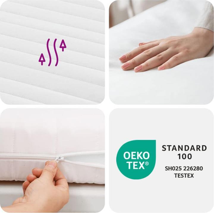 Image du produit vidaXL Schaumstoffmatratze 90 x 220 cm 7-Zonen Härtegrad 20 ILD (90 x 220 cm, Noyau de mousse)