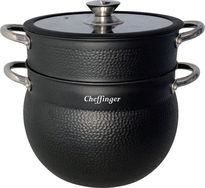 Produktbild JTI Couscous-Pfanne mit Dampfgarer (24 cm, Tajine Topf, Edelstahl)