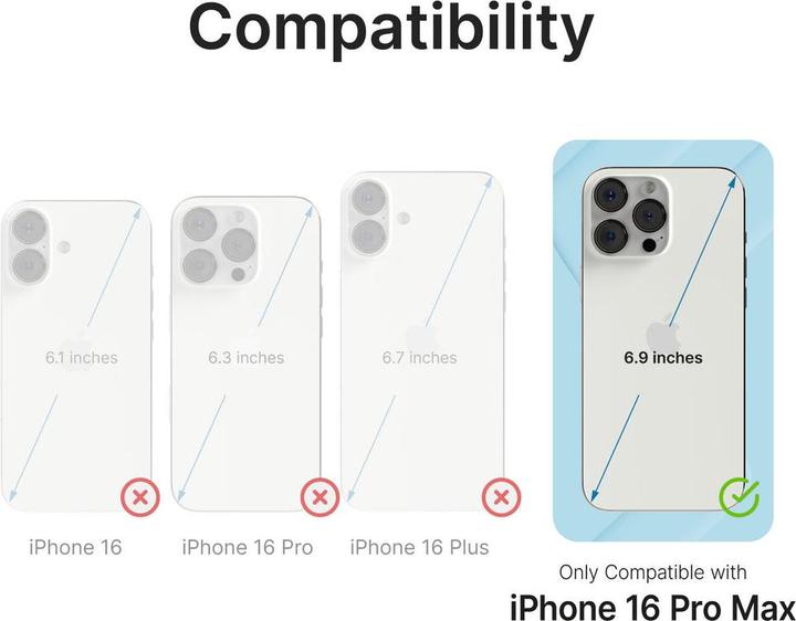 Produktbild Catalyst Total Protection Case - Wasserdichtes (10m) und Schock (Apple iPhone 16 Pro Max)