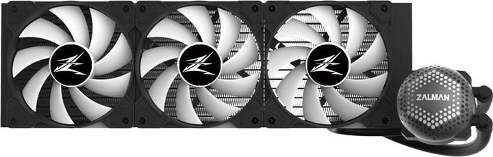 Actual product image Zalman ALPHA36 Black CPU Liquid Cooler 360mm Radiator 3 x 120 mm Fan ARGB pump Dual