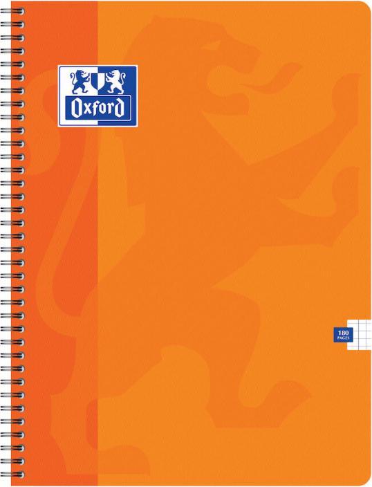 Actual product image Oxford Spiral notebook, 240 x 320 mm, squared, 90 sheets (240 x 320 mm, Checked)