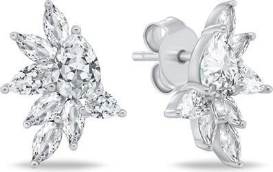 Image du produit Brilio Silver - Charming silver earrings with zircons EA1165W