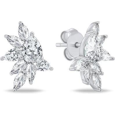 Brilio, Ohrringe, Silver - Charming silver earrings with zircons EA1165W