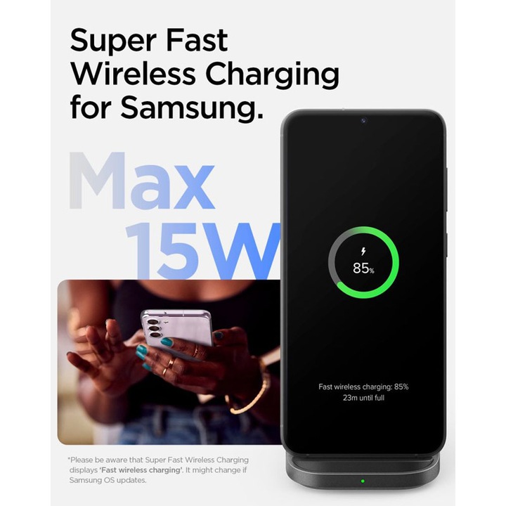 Immagine prodotto Spigen caricabatterie wireless PF2201 Arcfield 15W nero (15 W)