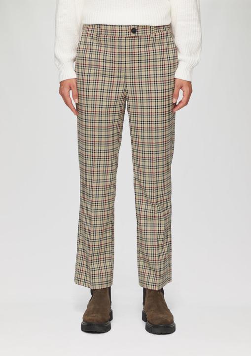 Actual product image S.Oliver Hose Verkürzte Karohose mit ausgestelltem Saum (32)