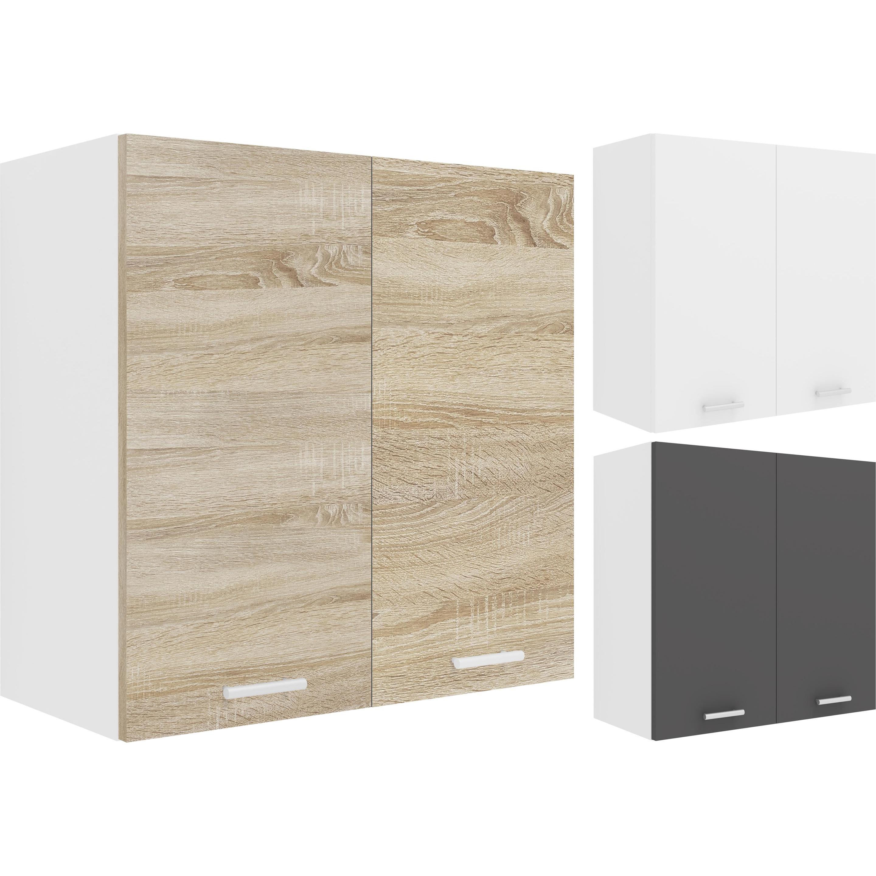 Thumbnail - VCM, Regal, Küchenschrank Breite 60 cm Holztür Hängeschrank Küche Küchenmöbel Esilo (60 x 60 x 31 cm)