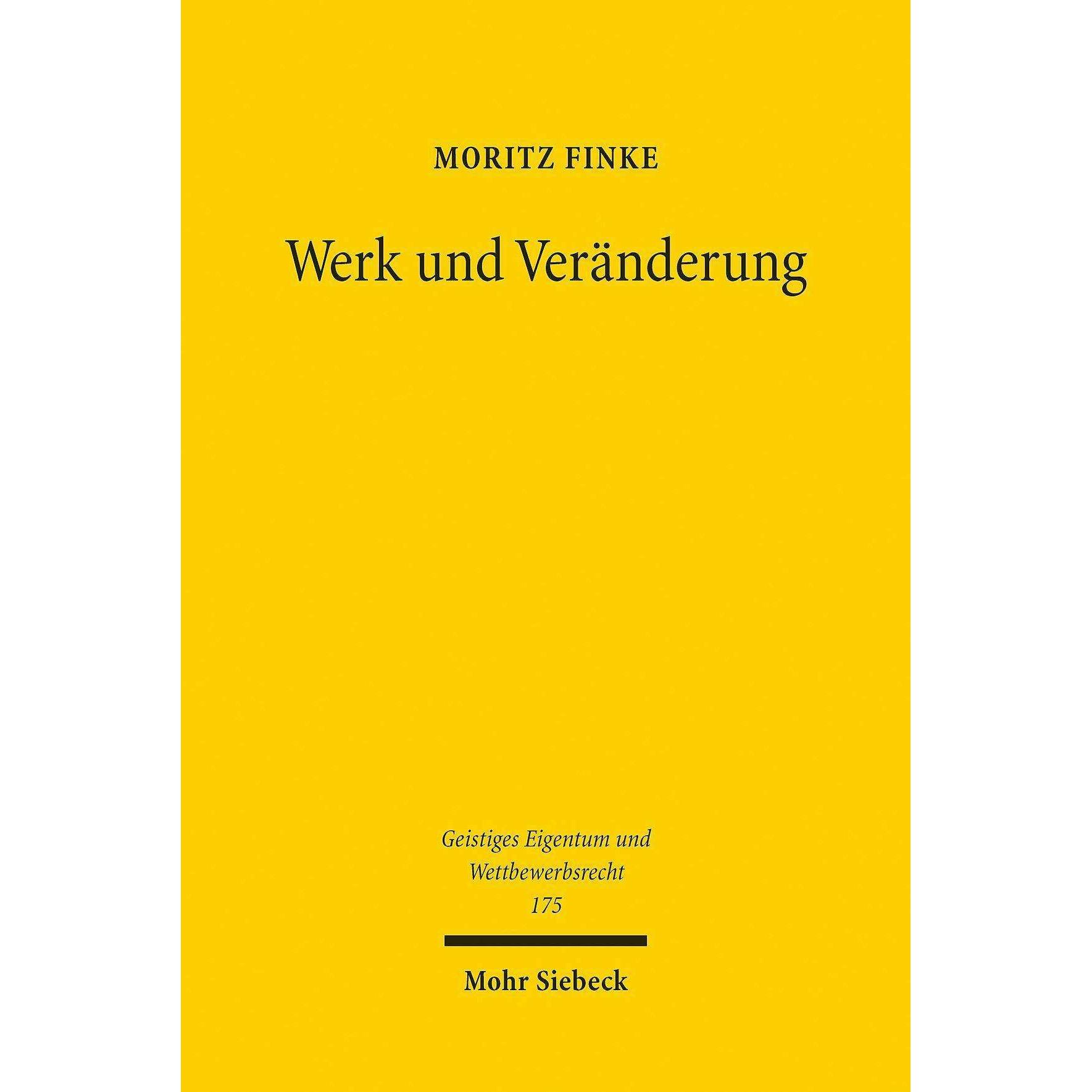 Werk und Veränderung, Fachbücher von Moritz Finke