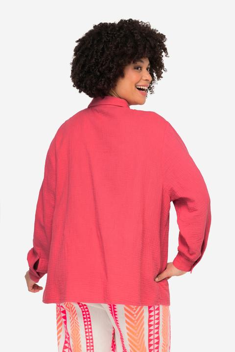 Immagine prodotto Angel of Style Musselinbluse, oversized, Hemdkragen, Langarm (48)