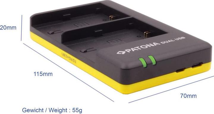 Produktbild Patona Dual Ladegerät LP-E6 (Kamera Akku Ladegerät)