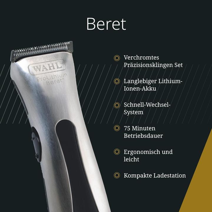 Actual product image Wahl 8841-616 ProLithium Beret Silver Hair Trimmer