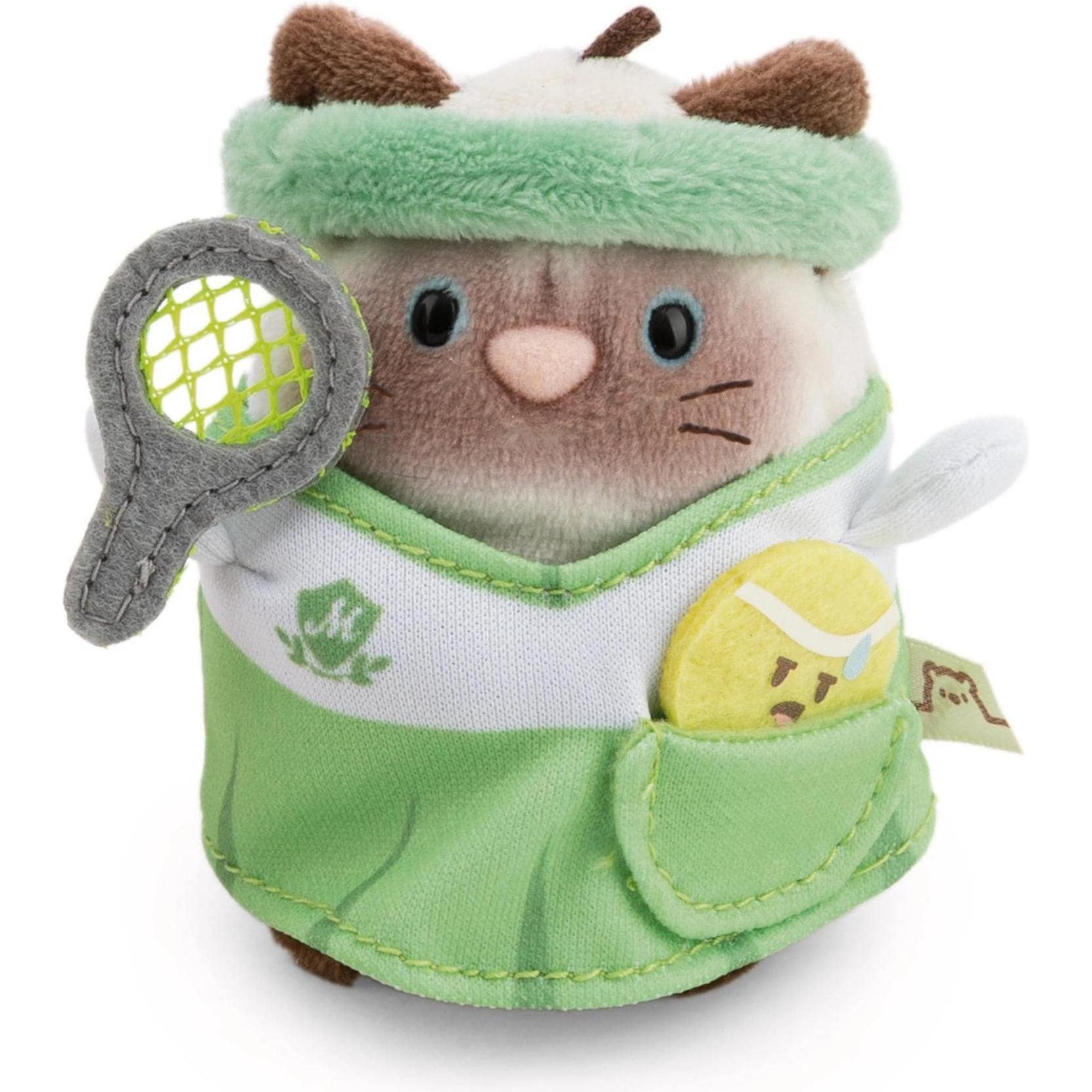 NICI Siamkatze Siamy 8cm mit Tennisball und Schläger (8 cm) (62903)