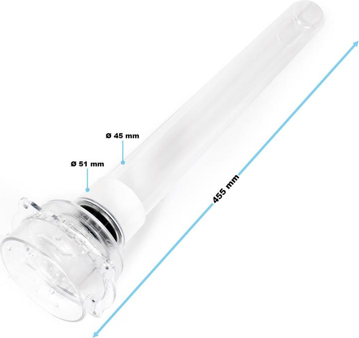 Actual product image SunSun Spare Part Pond Clarifier CUV-324 Quartz Glass Sleeve