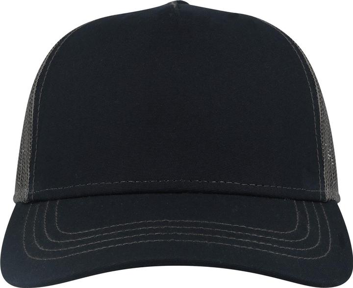 Actual product image Atlantis Unisex Adult Rapper 5 Panel Canvas Recycled Trucker Cap (One size)