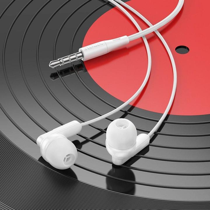 Immagine prodotto Hoco Wired headphones wire earphones Jack 3,5 mm with microphone M121 white (Cablato)