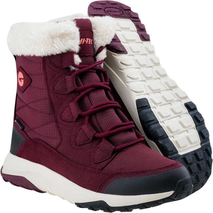 Actual product image Hitec Obuwie Zimowe Mestia Mid Wp Wo'S Dark Rose/Watermelon Red/Beige 36 (36)