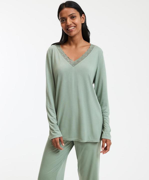 Produktbild Anne Weyburn Pyjama mit langen Ärmeln aus Viskose-Jersey (XXL)