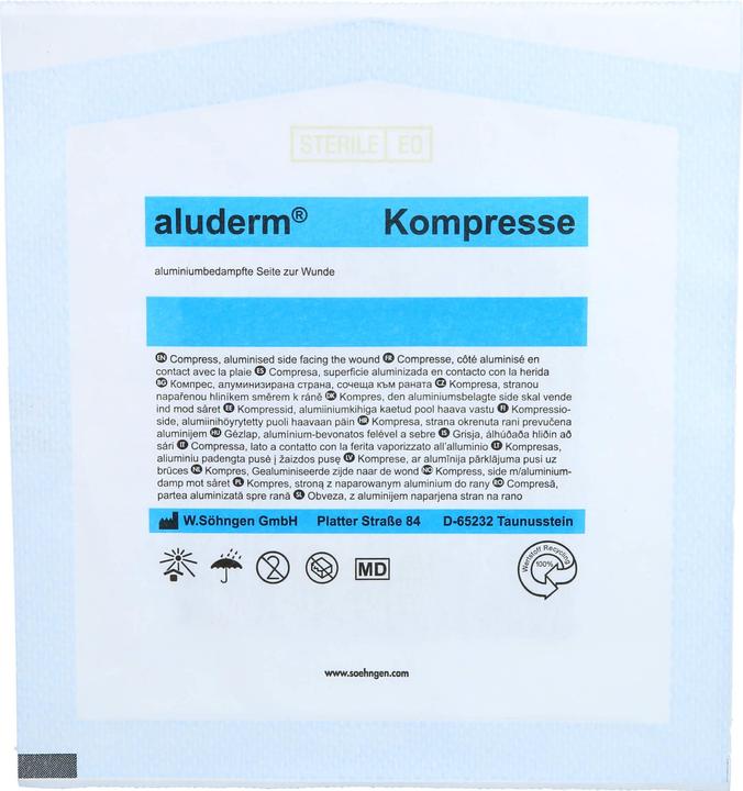 Actual product image Söhngen Aluderm compress 7,5x7,5cm, 1 pc COM