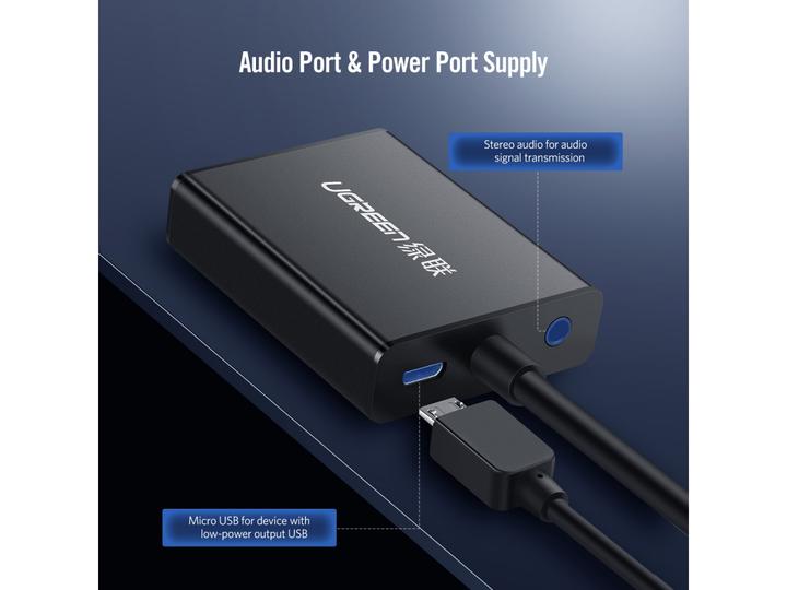Produktbild Ugreen HDMI auf VGA Adapter Konverter mit Audio (HDMI)