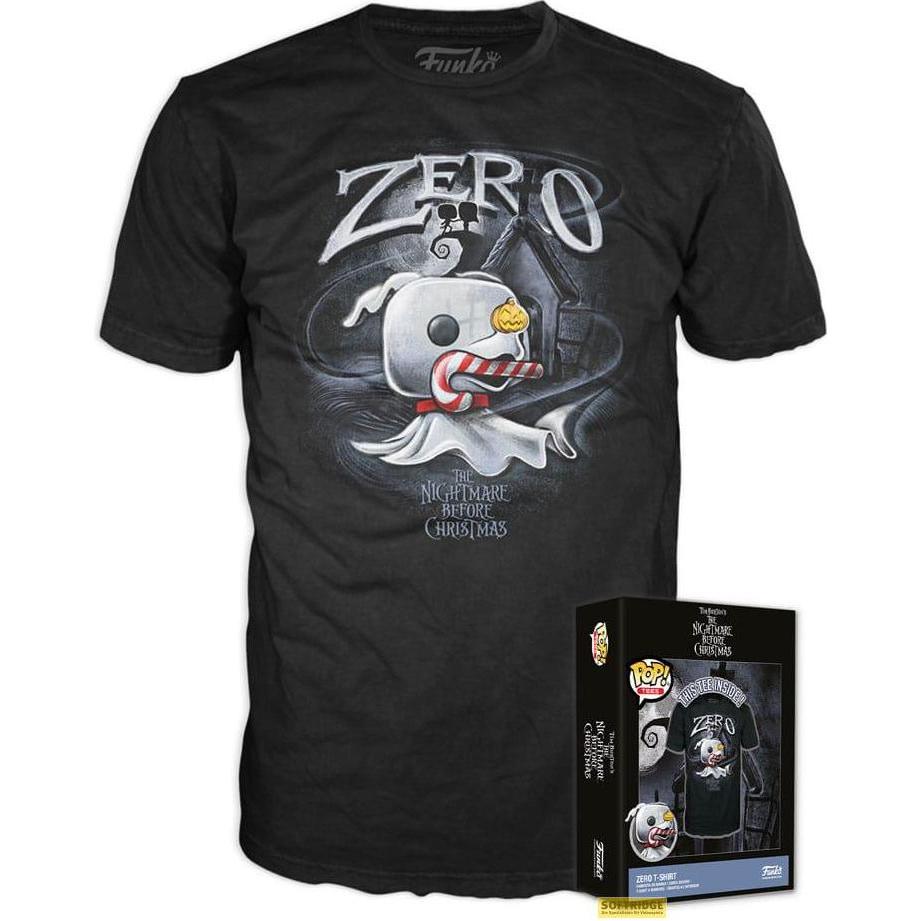 Funko Multicolore Maglietta, L'étrange Noël De Monsieur Jack Boxed Tee T-Shirt Zero W/Cane (M), (M)