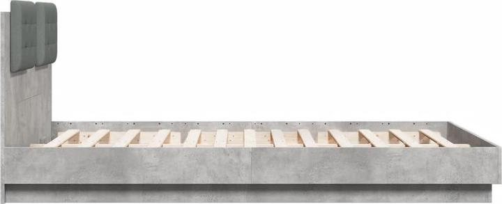 Actual product image vidaXL Bed frame with headboard and LED lights (120 x 200 cm)