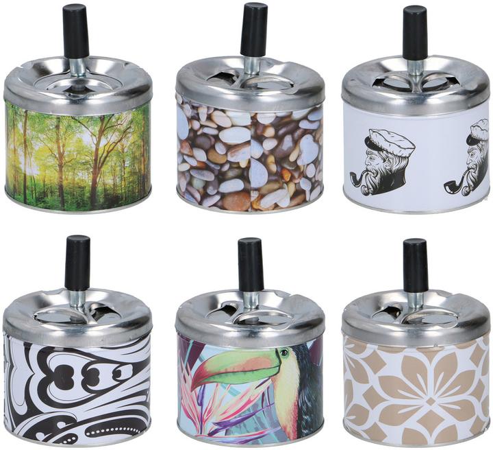 Actual product image Edco Ashtray push D9,3x7,5/12cm