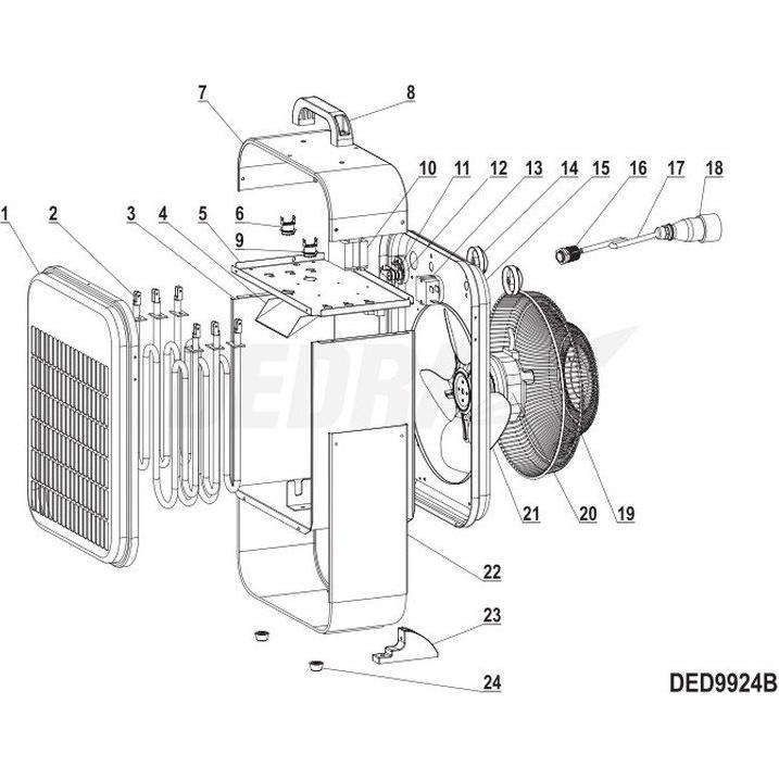 Dedra Thermostat WK-R11 40C 250V 16A, Trinkgläser