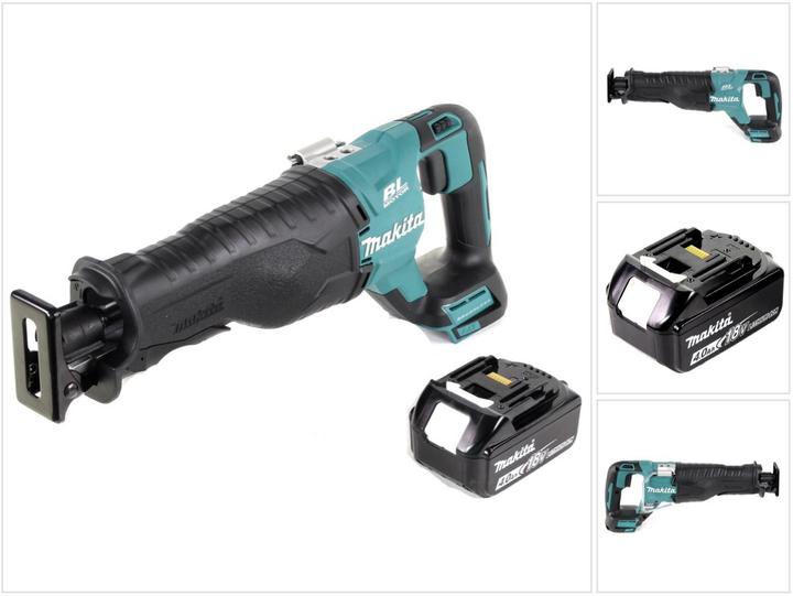 Actual product image Makita DJR 187 M1 18 V Li-Ion Scie récipro sans fil + 1x battery 4,0 Ah - sans Chargeur ni Coffret